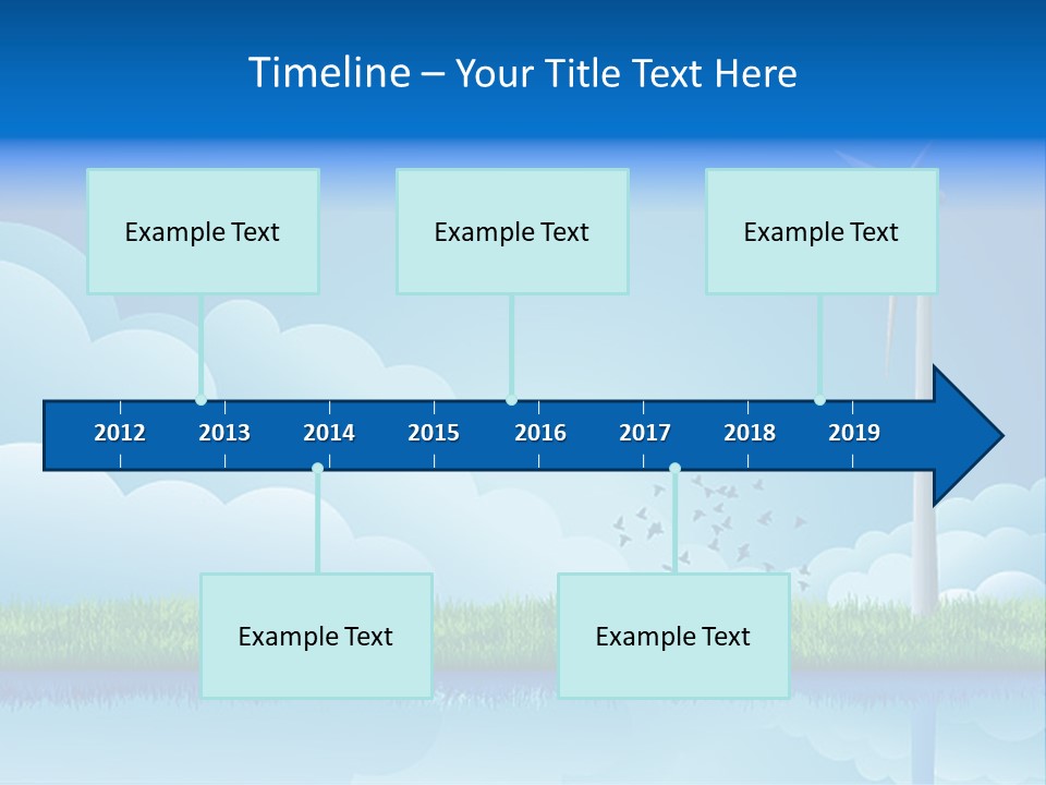 Grass Warming Striped PowerPoint Template