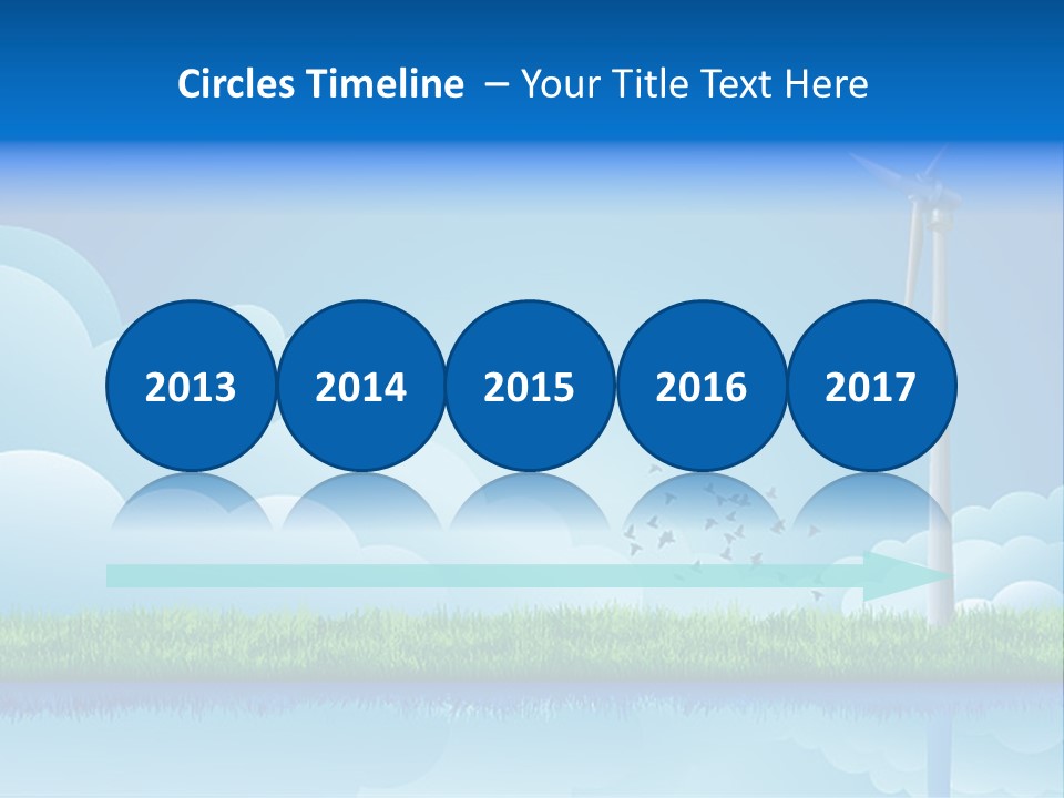 Grass Warming Striped PowerPoint Template