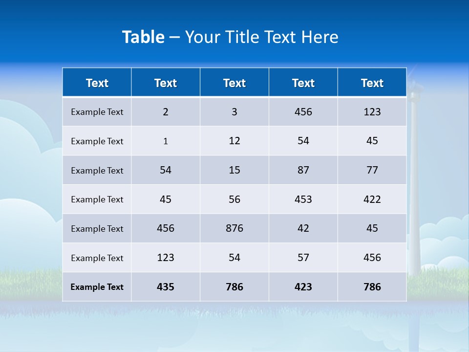 Grass Warming Striped PowerPoint Template