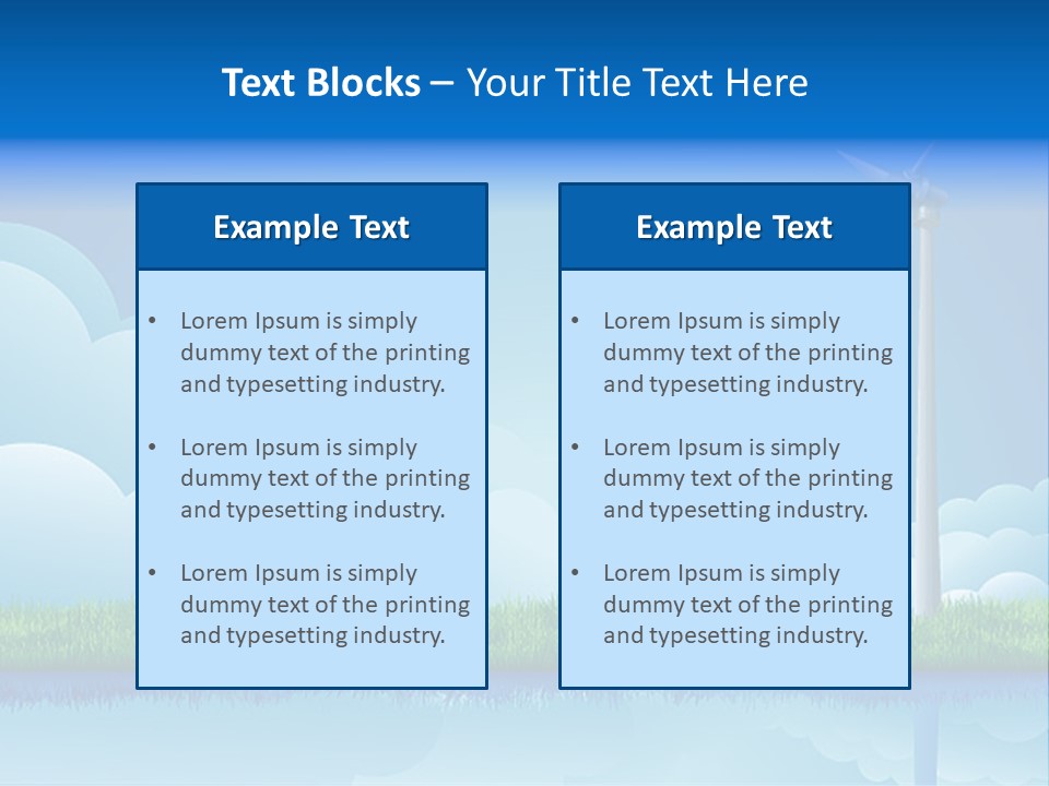 Grass Warming Striped PowerPoint Template