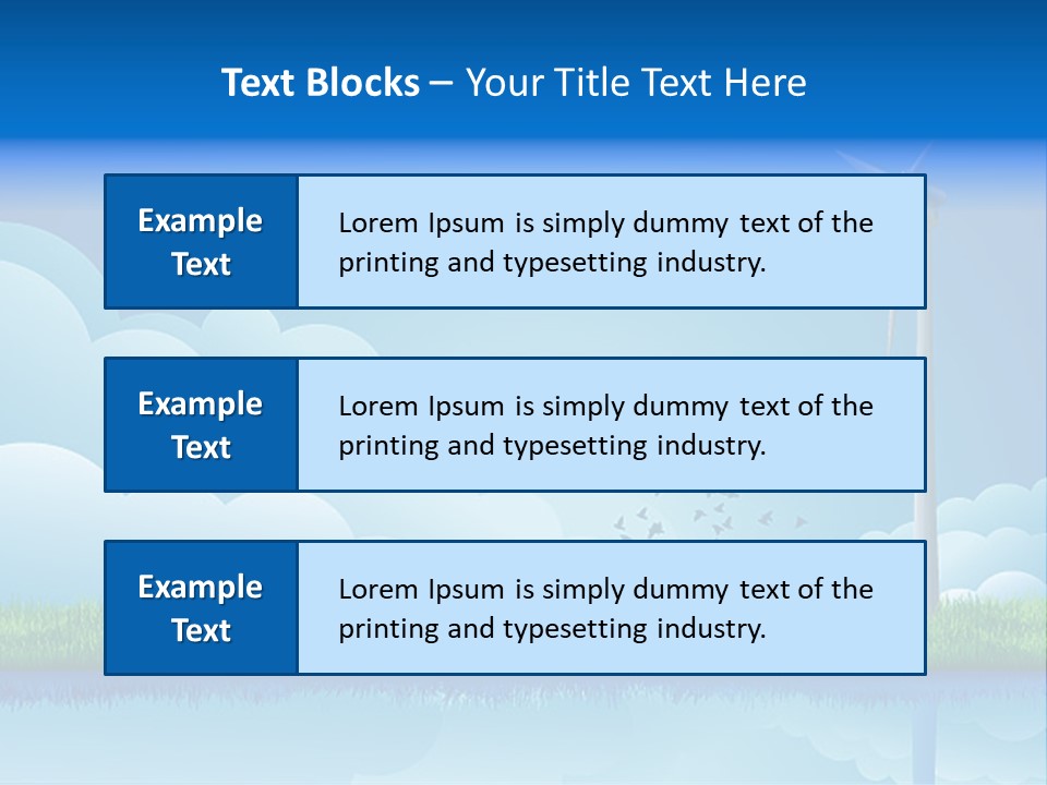 Grass Warming Striped PowerPoint Template