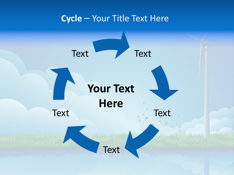 Grass Warming Striped PowerPoint Template
