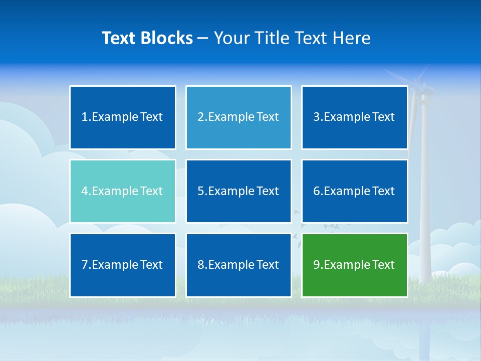 Grass Warming Striped PowerPoint Template