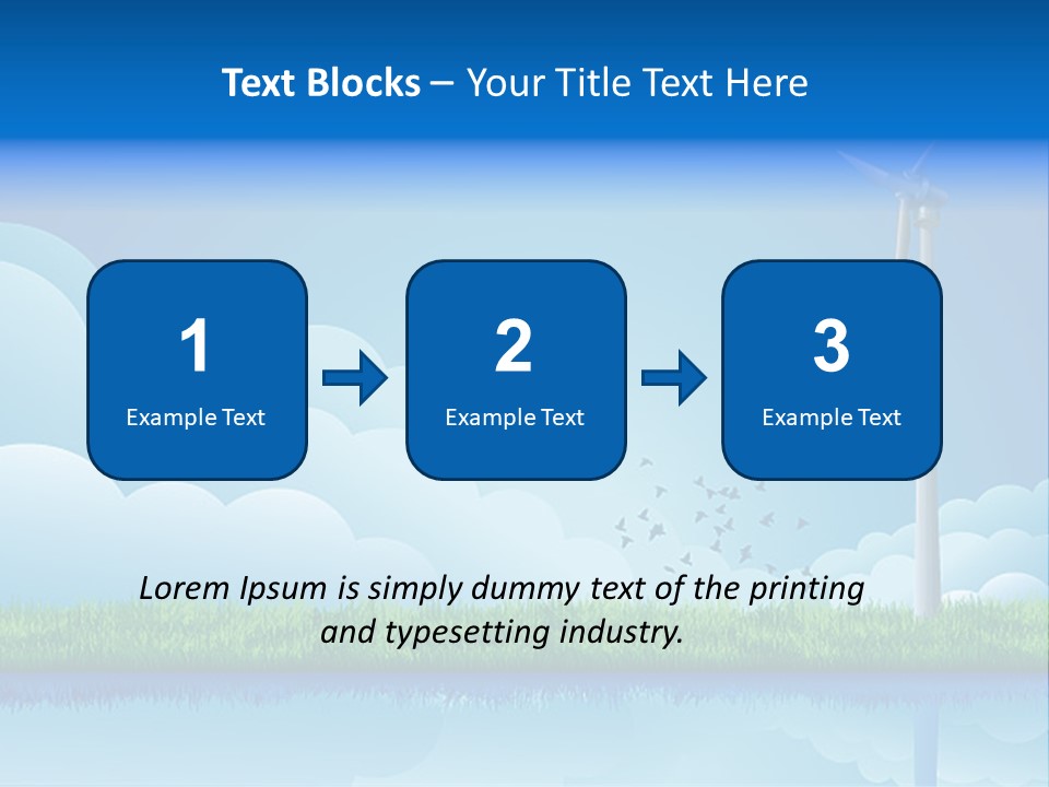 Grass Warming Striped PowerPoint Template