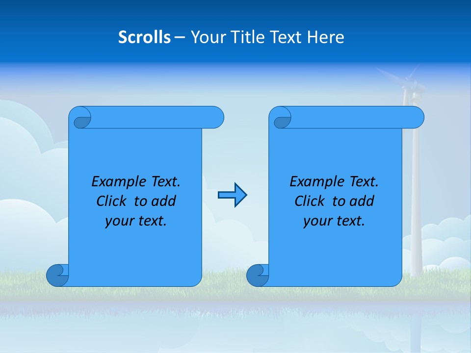 Grass Warming Striped PowerPoint Template