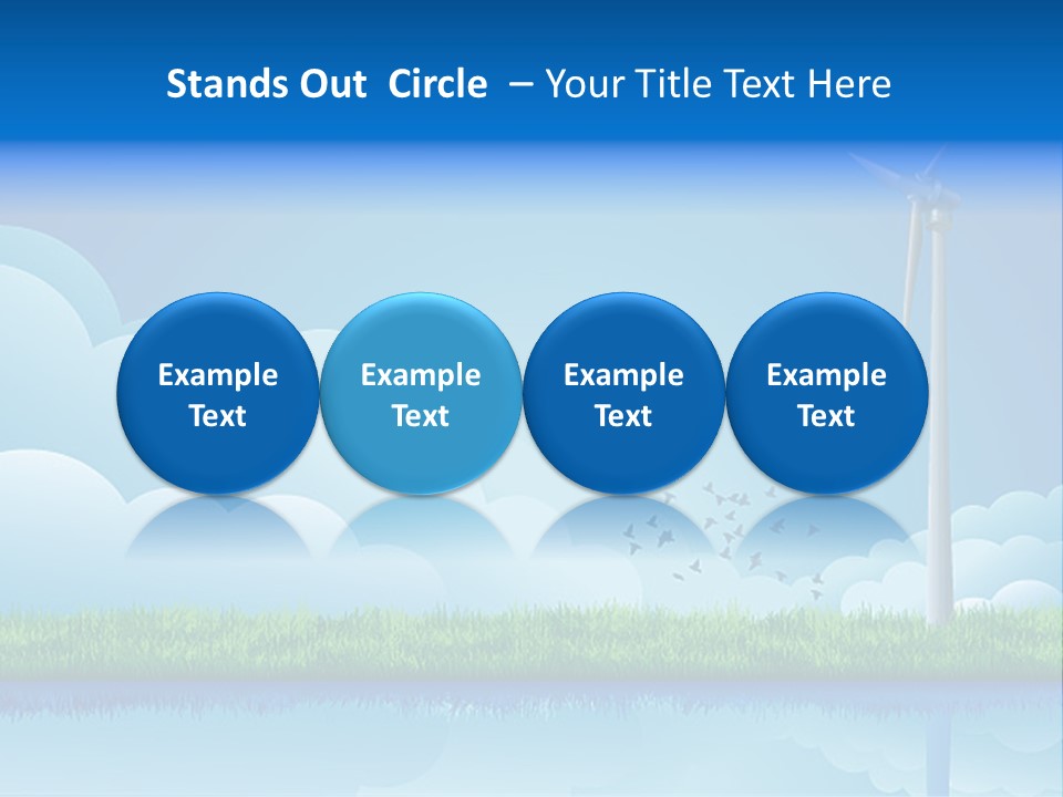 Grass Warming Striped PowerPoint Template