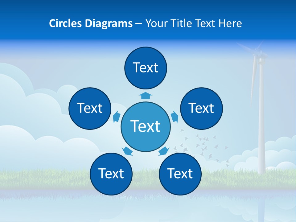 Grass Warming Striped PowerPoint Template