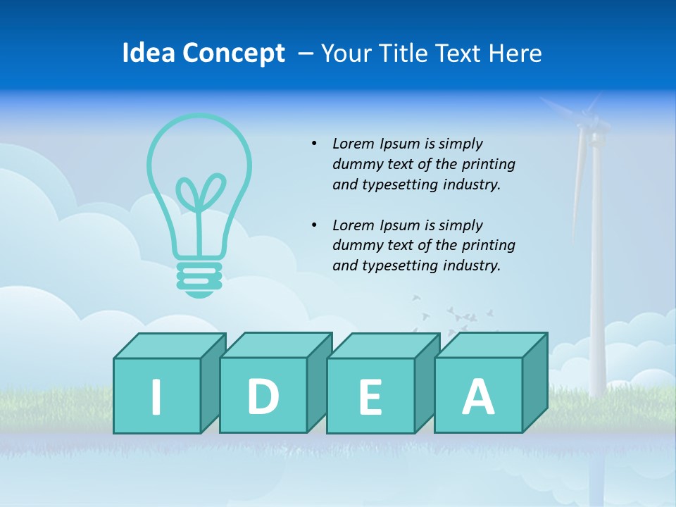 Grass Warming Striped PowerPoint Template