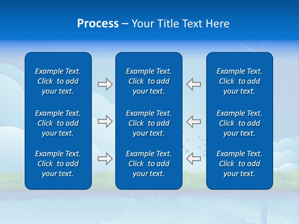 Grass Warming Striped PowerPoint Template