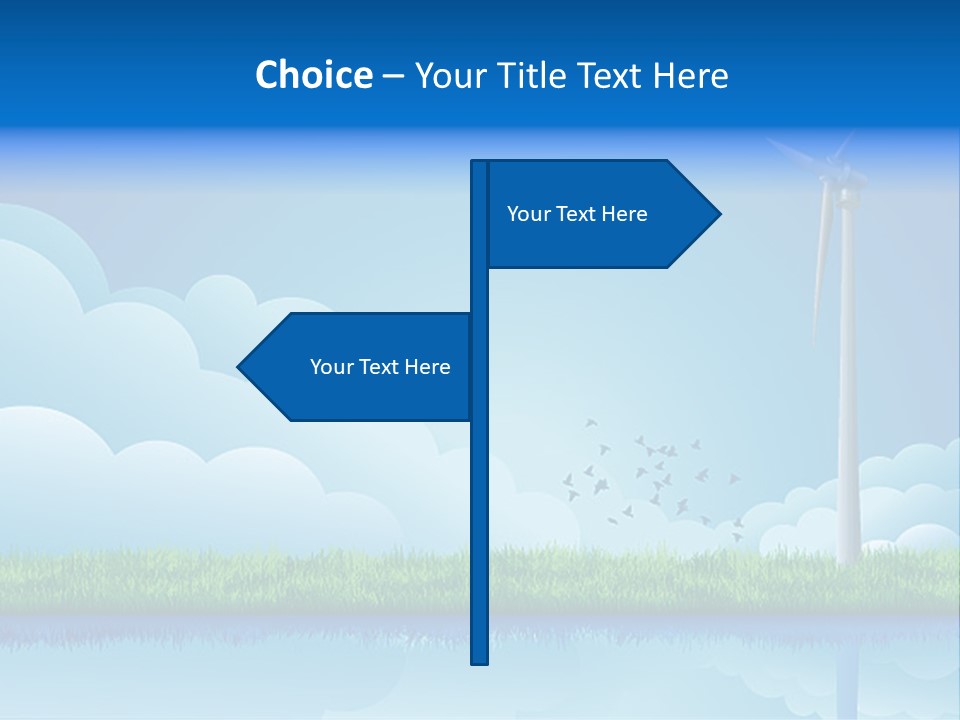 Grass Warming Striped PowerPoint Template