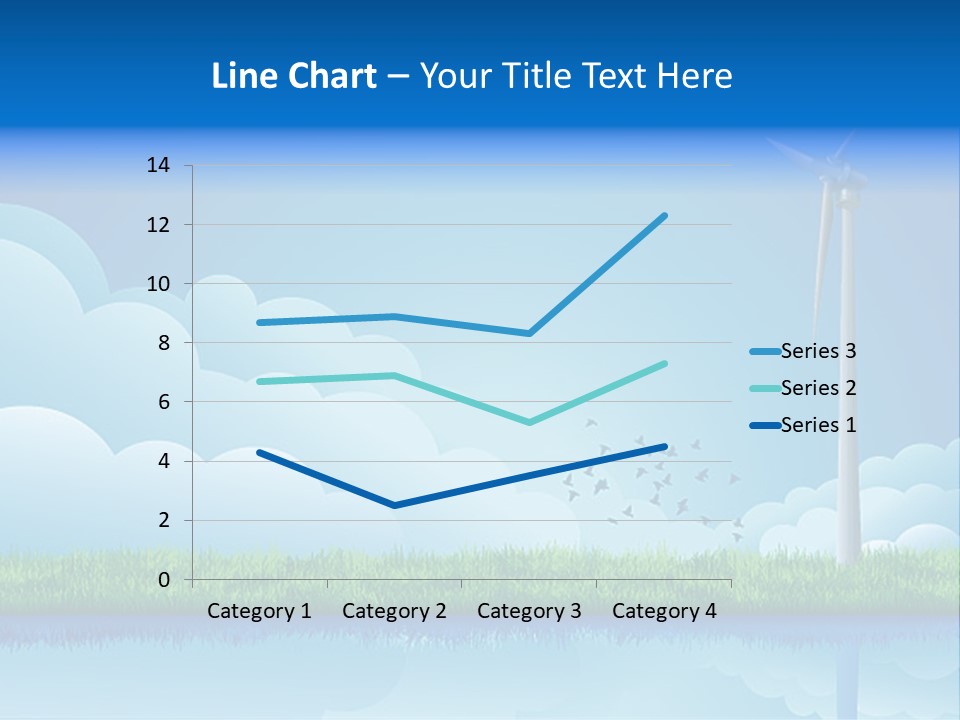 Grass Warming Striped PowerPoint Template