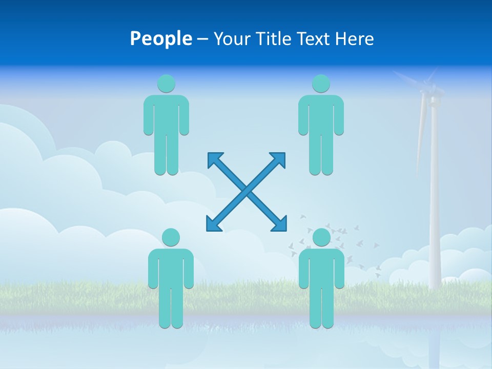 Grass Warming Striped PowerPoint Template