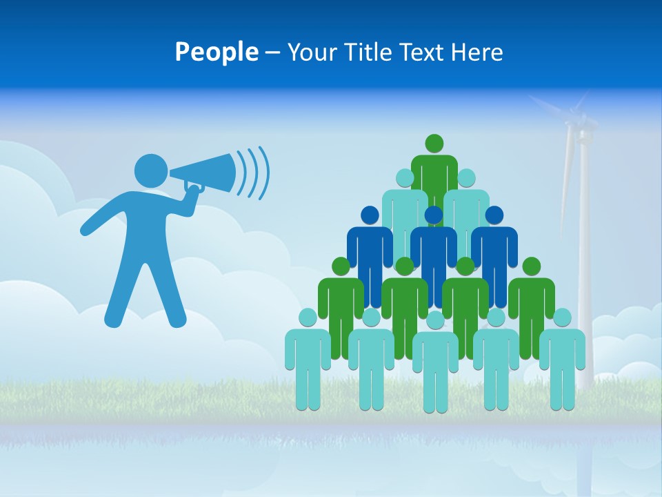 Grass Warming Striped PowerPoint Template