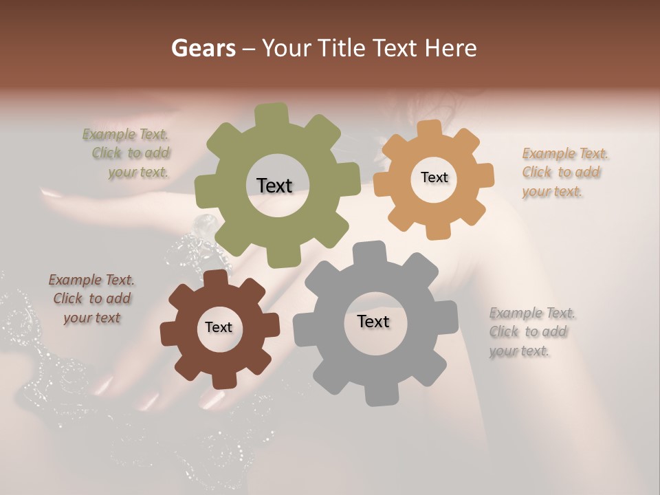 Gem Cosmetics Person PowerPoint Template