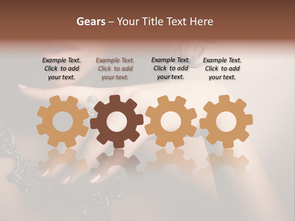 Gem Cosmetics Person PowerPoint Template