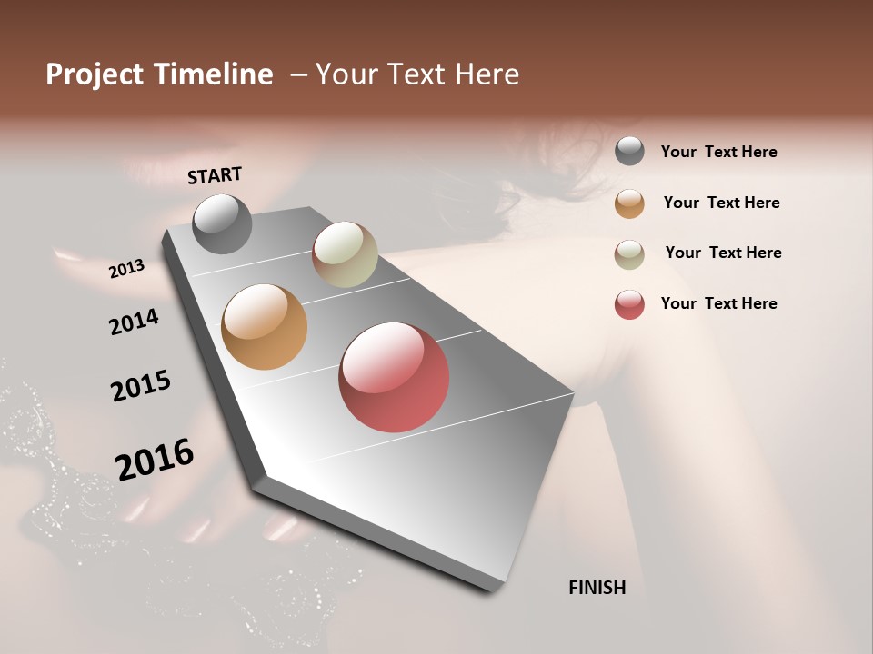 Gem Cosmetics Person PowerPoint Template