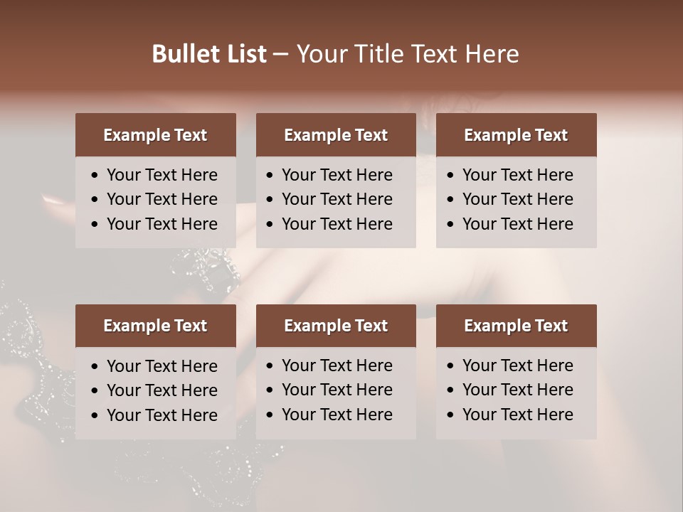 Gem Cosmetics Person PowerPoint Template