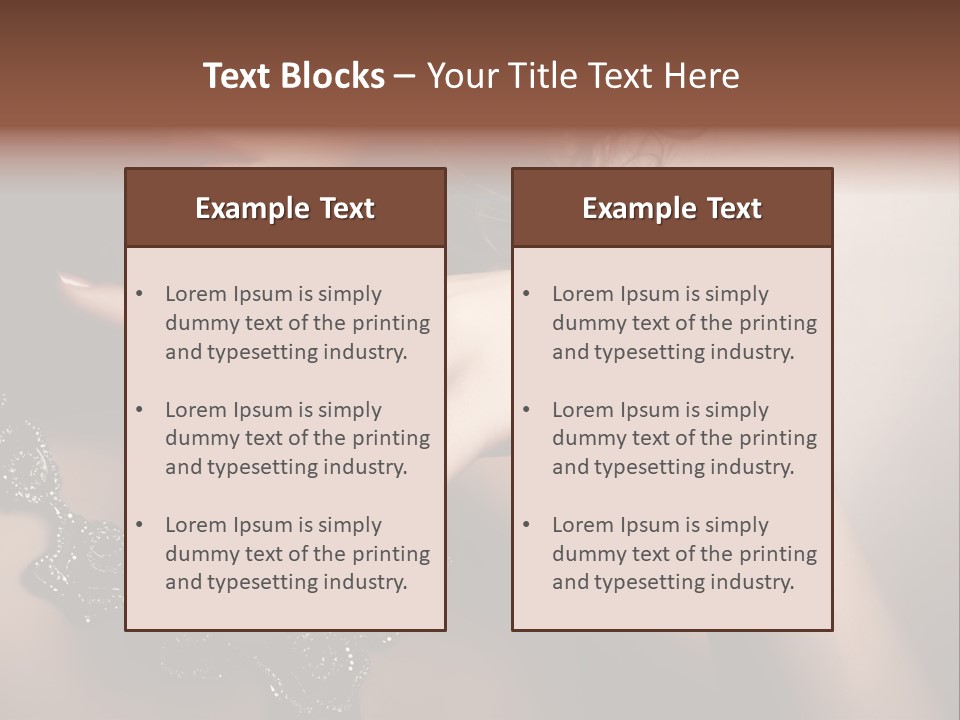 Gem Cosmetics Person PowerPoint Template
