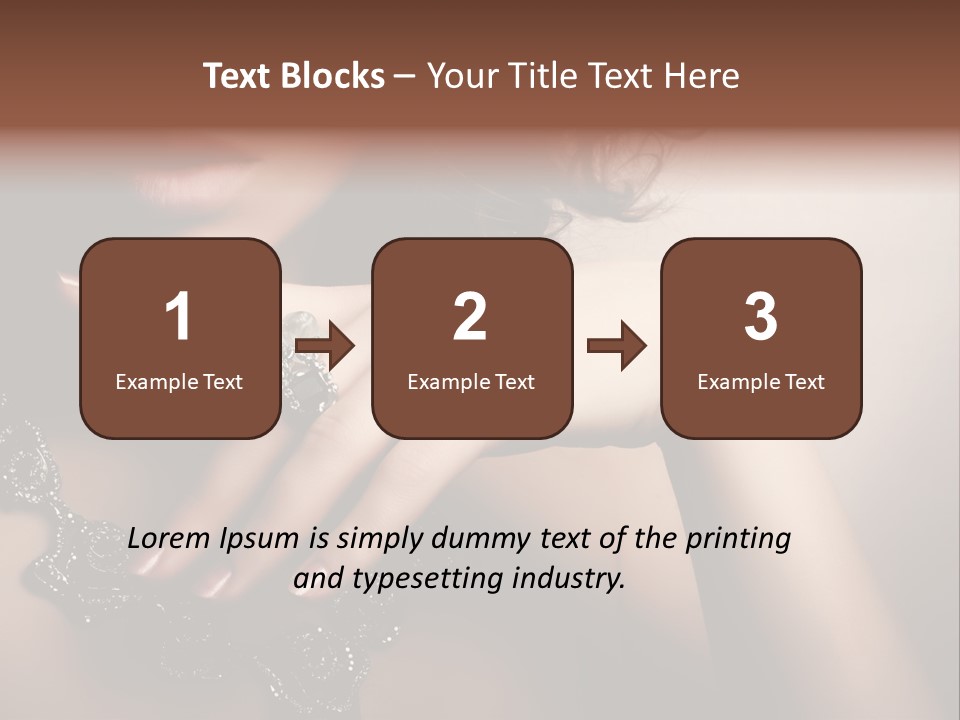 Gem Cosmetics Person PowerPoint Template