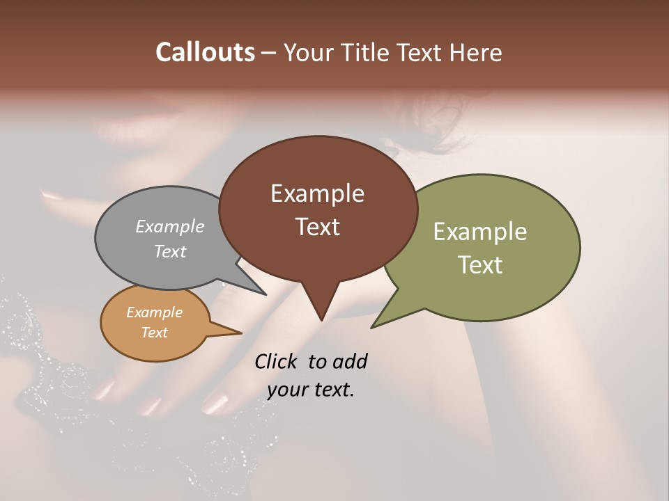 Gem Cosmetics Person PowerPoint Template