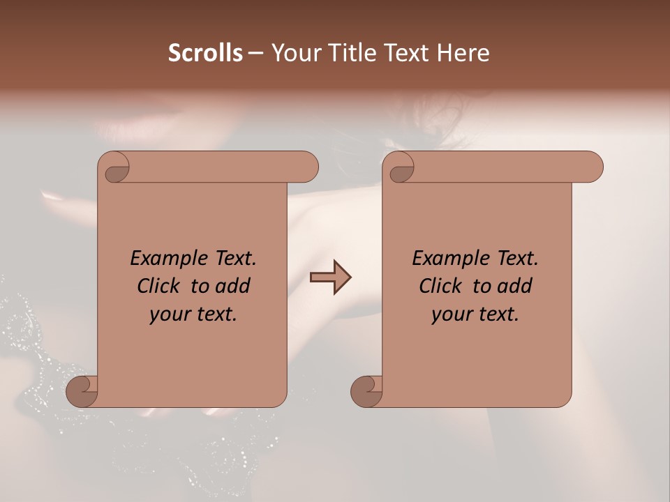 Gem Cosmetics Person PowerPoint Template