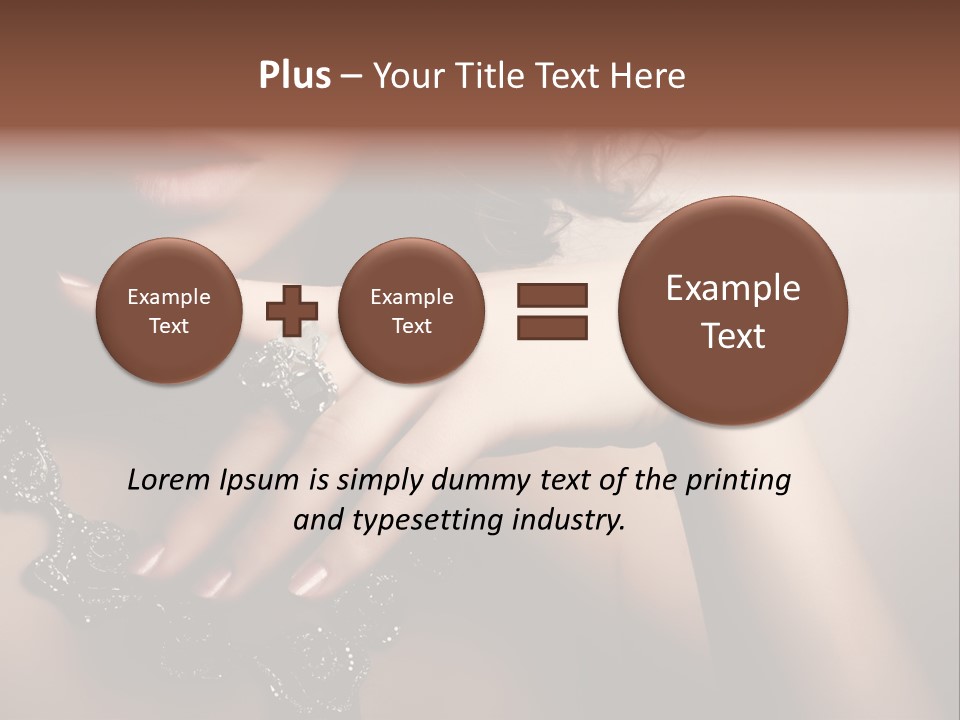 Gem Cosmetics Person PowerPoint Template