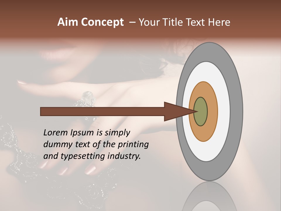 Gem Cosmetics Person PowerPoint Template