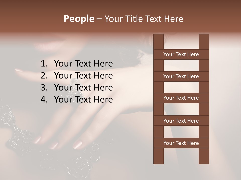 Gem Cosmetics Person PowerPoint Template