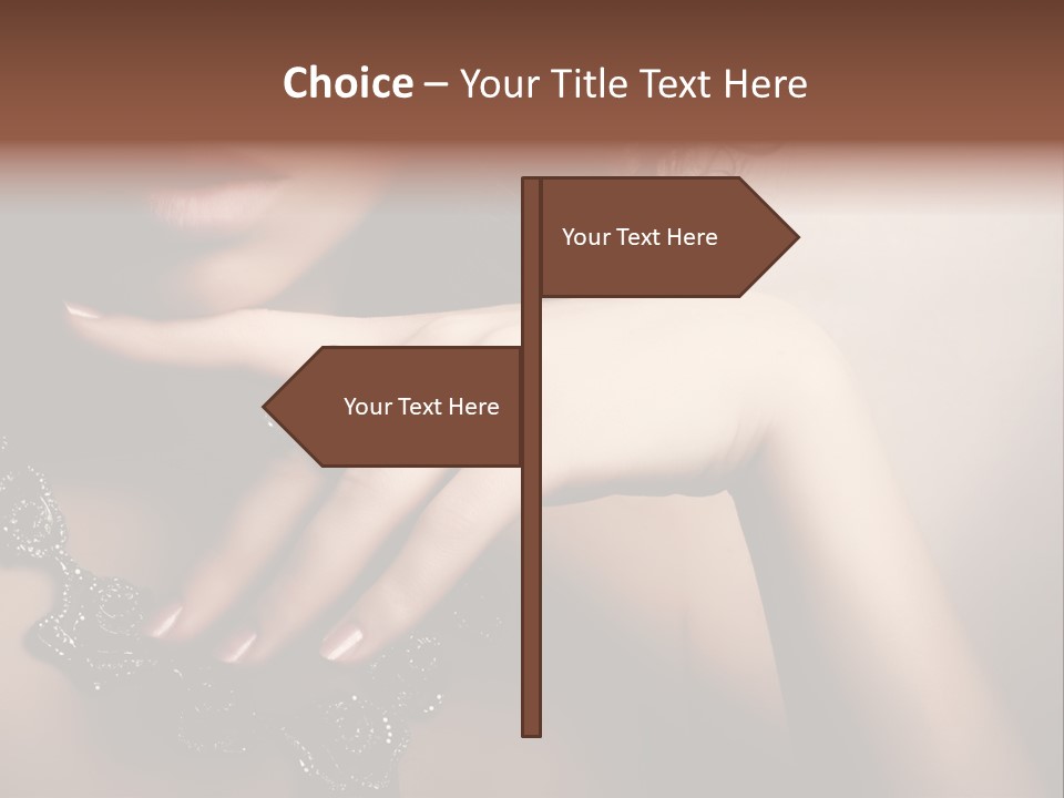 Gem Cosmetics Person PowerPoint Template