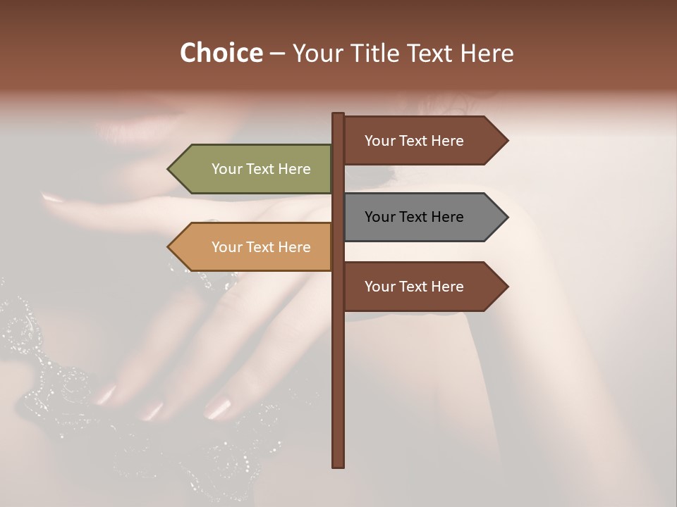 Gem Cosmetics Person PowerPoint Template