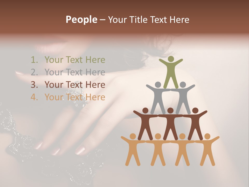 Gem Cosmetics Person PowerPoint Template