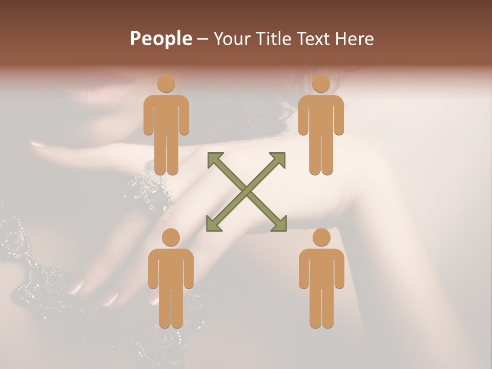 Gem Cosmetics Person PowerPoint Template