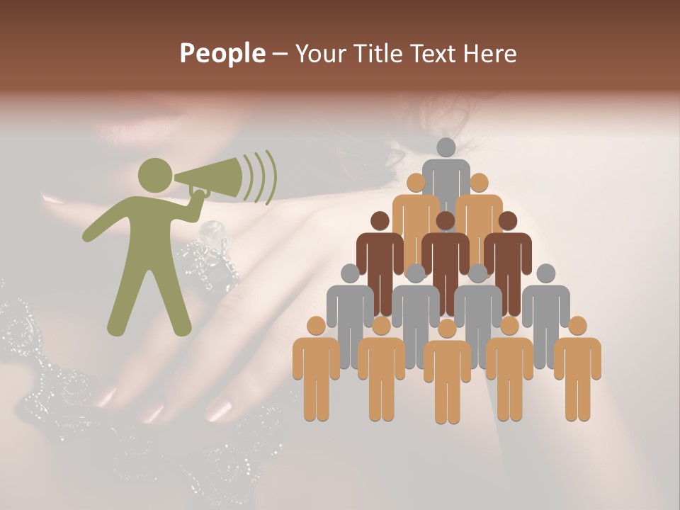 Gem Cosmetics Person PowerPoint Template