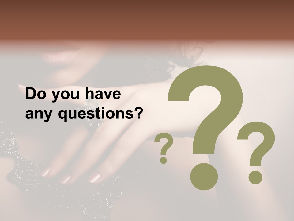 Gem Cosmetics Person PowerPoint Template