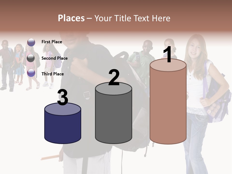 Sharing American Teen PowerPoint Template