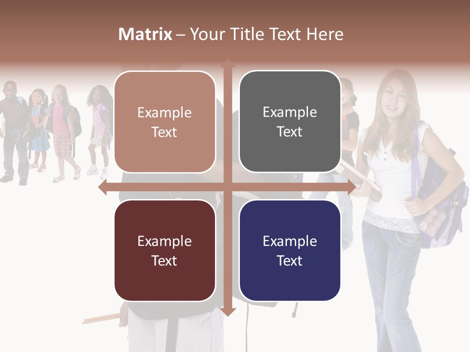 Sharing American Teen PowerPoint Template