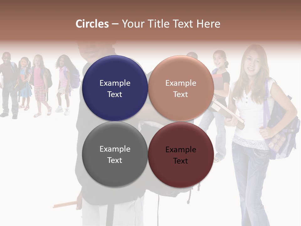 Sharing American Teen PowerPoint Template