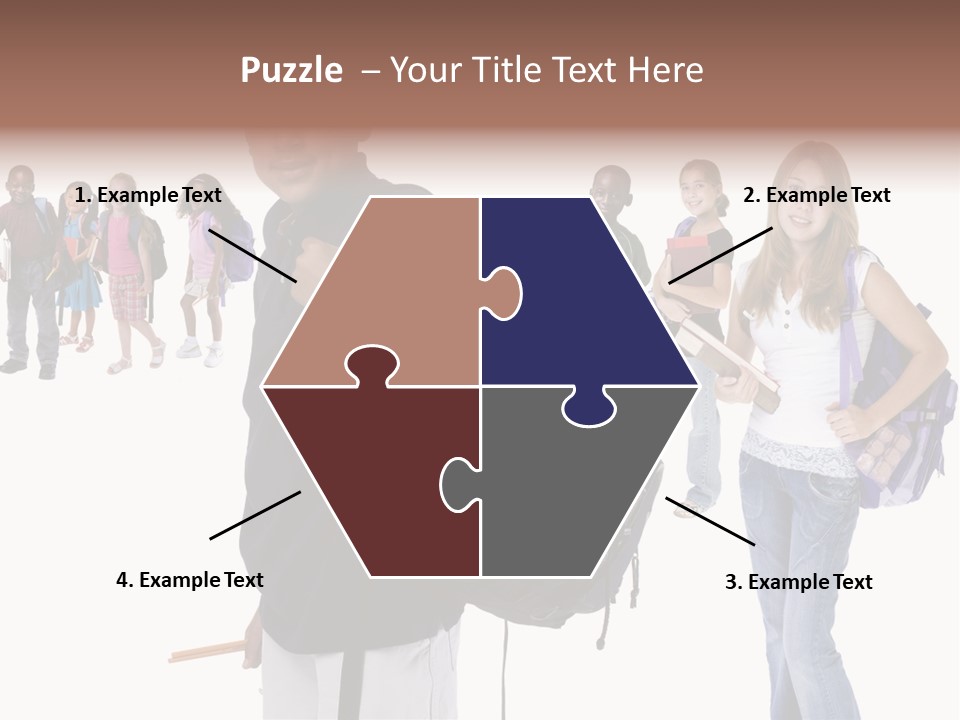 Sharing American Teen PowerPoint Template