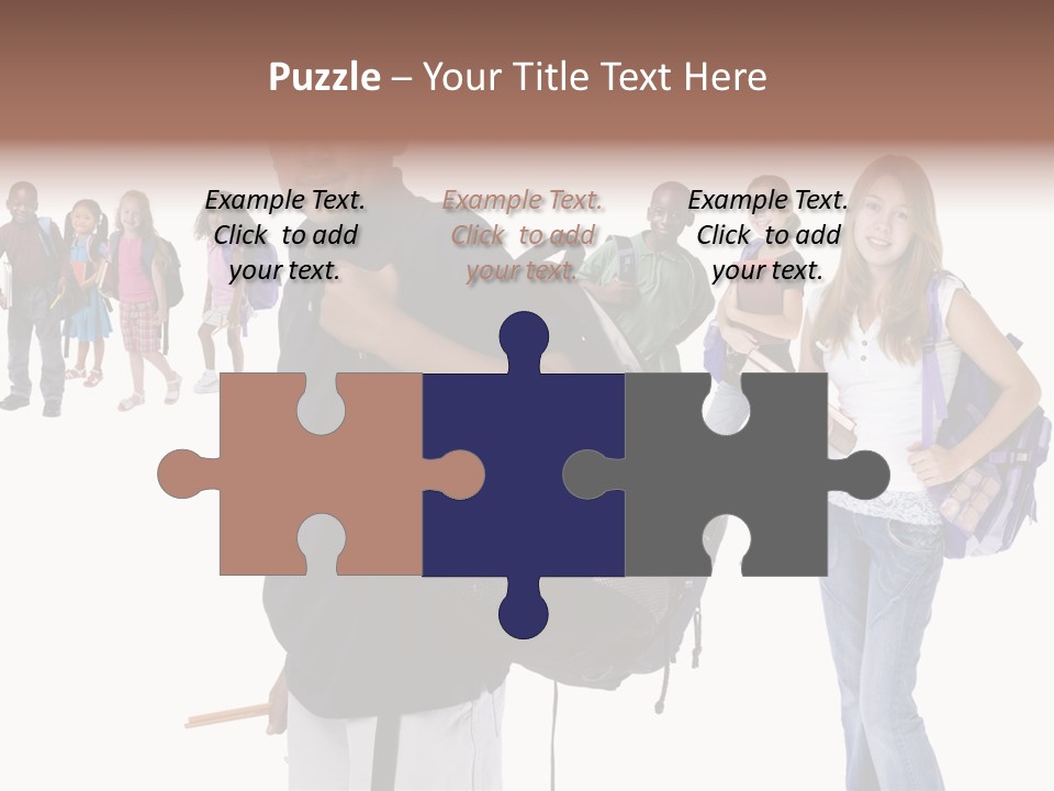 Sharing American Teen PowerPoint Template