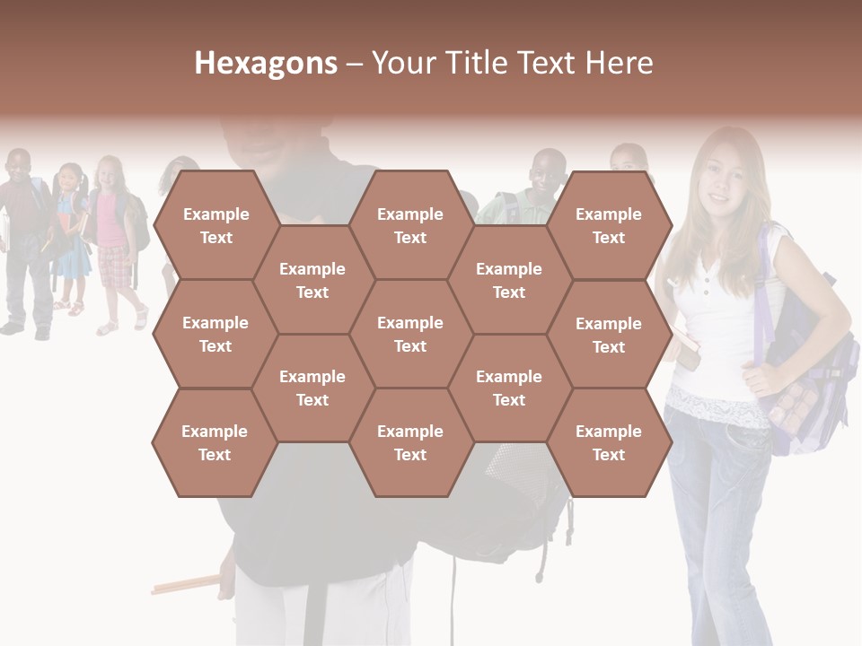 Sharing American Teen PowerPoint Template