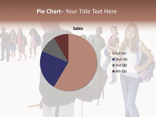 Sharing American Teen PowerPoint Template