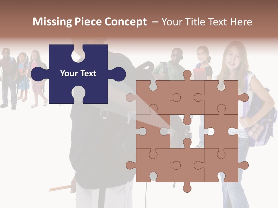 Sharing American Teen PowerPoint Template