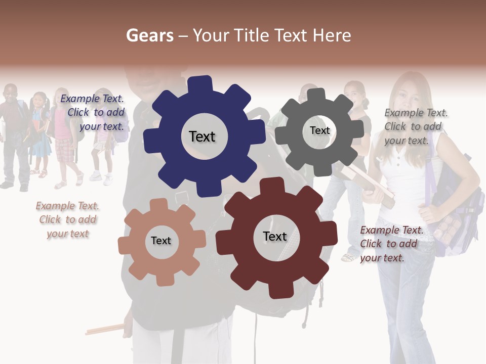 Sharing American Teen PowerPoint Template