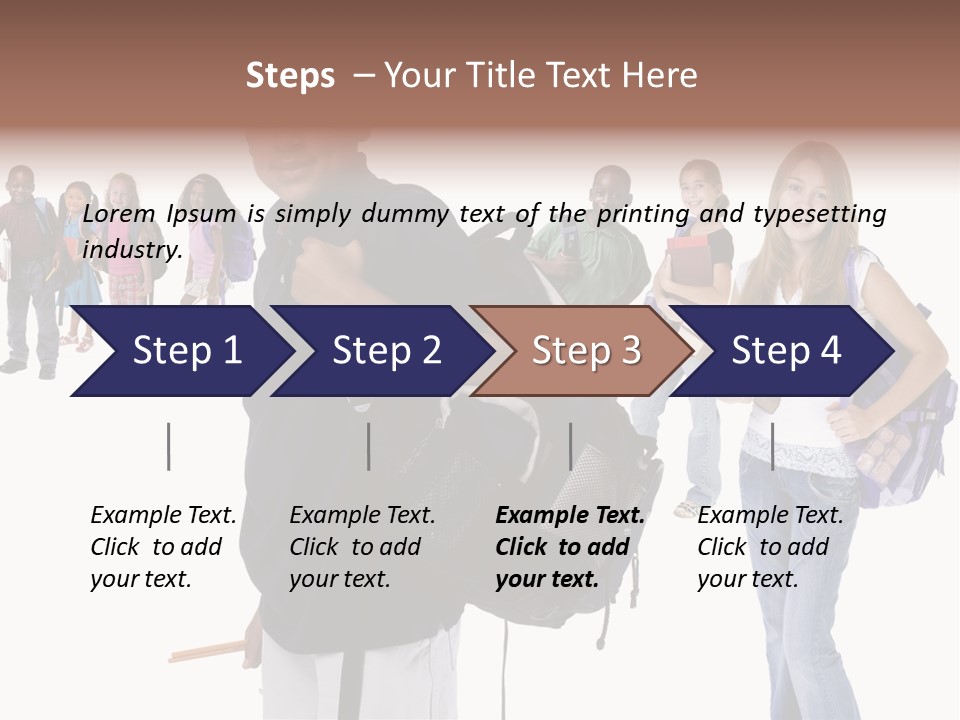 Sharing American Teen PowerPoint Template