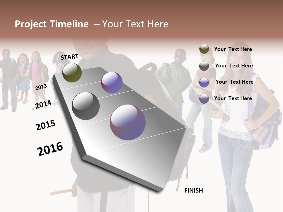 Sharing American Teen PowerPoint Template