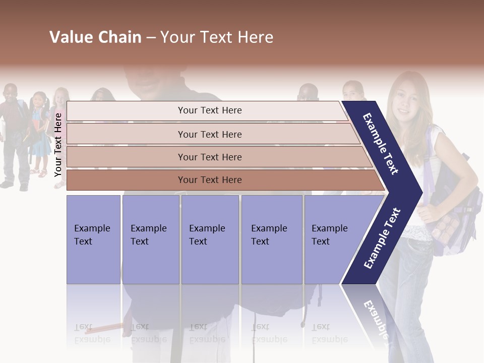 Sharing American Teen PowerPoint Template