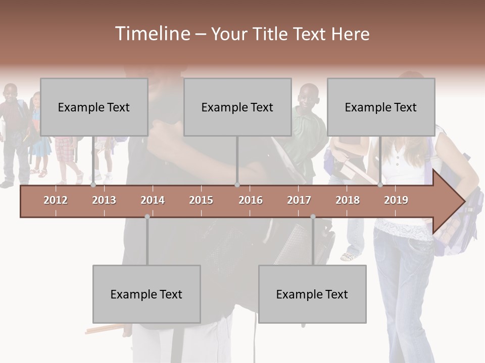 Sharing American Teen PowerPoint Template