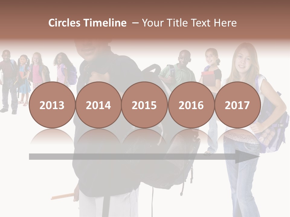 Sharing American Teen PowerPoint Template