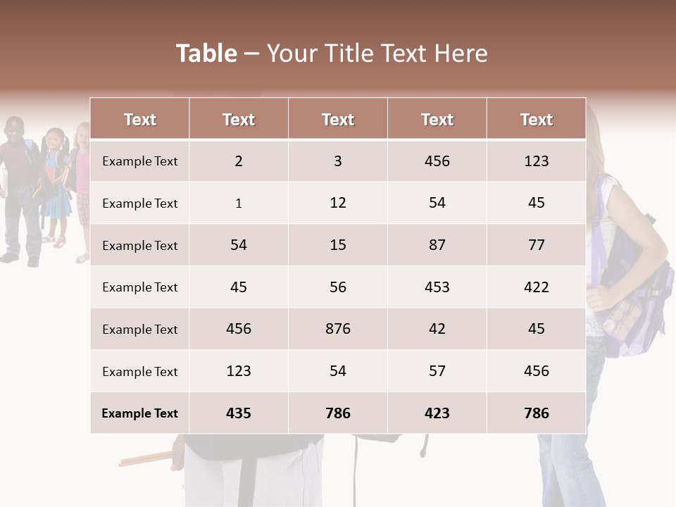 Sharing American Teen PowerPoint Template