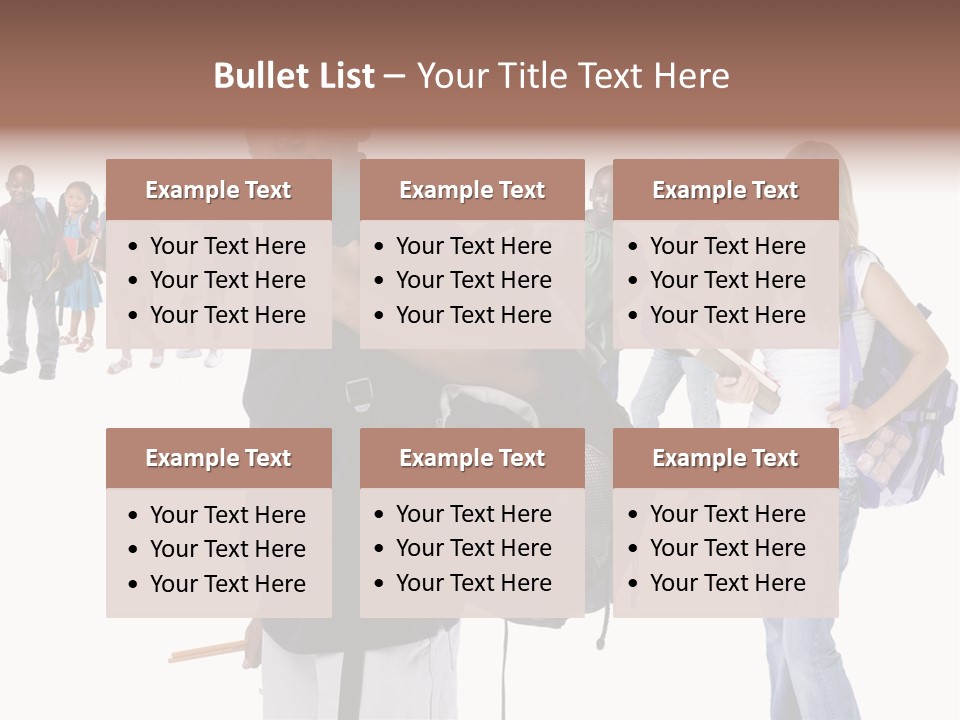 Sharing American Teen PowerPoint Template